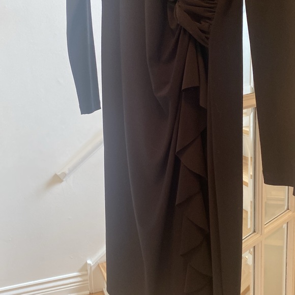 Black Classic Ralph Lauren faux wrap dress, size 10. - Picture 4 of 4